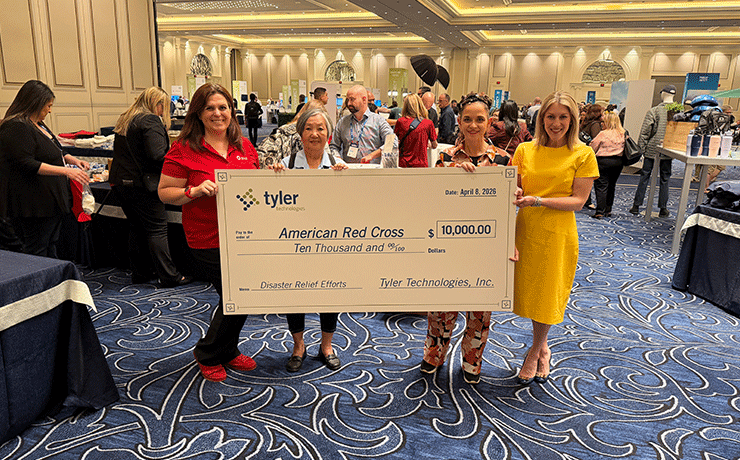 Connect 2026 Giving Back Check Presentation