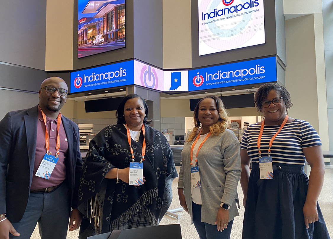 Colleagues from Alabama attended Connect for networking, collaboration, and sharing ideas in person with other courts.