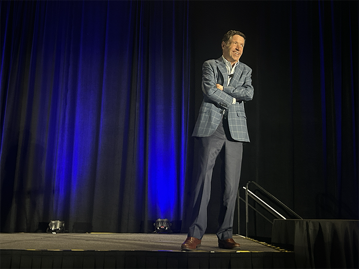 John O’Leary onstage at Connect