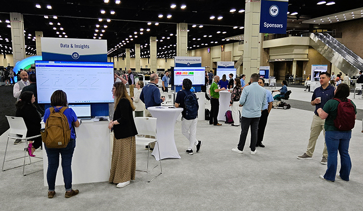 Attendees spoke with Tyler staff about potential technology solutions for their communities