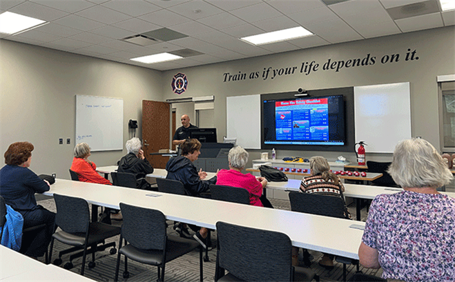 Extinguishing Doubt: Seniors Learn Fire Safety
