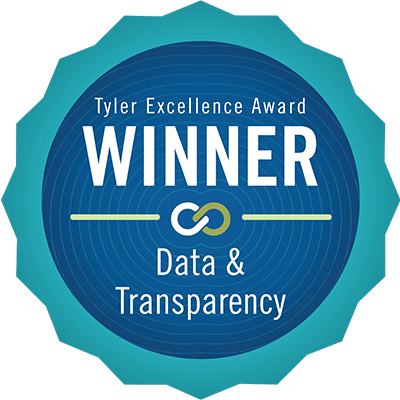 Tyler Excellence Award Data & Transparency